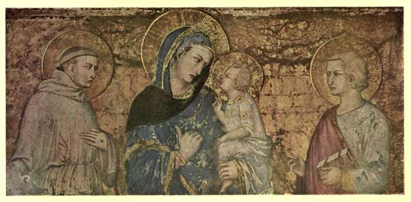 PIETRO LORENZETTI: MADONNA AND CHILD WITH S.S. FRANCIS

AND JOHN